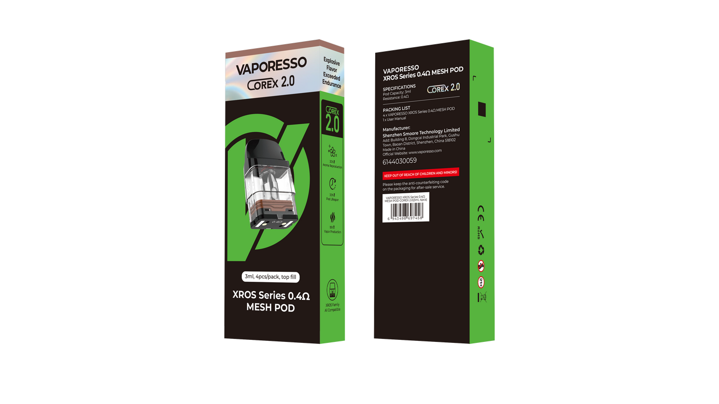 Vaporesso Xros Corex 2.0 Replacement Pods (4 Pack)