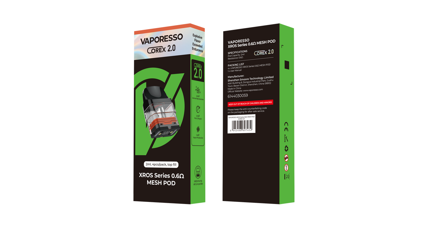 Vaporesso Xros Corex 2.0 Replacement Pods (4 Pack)