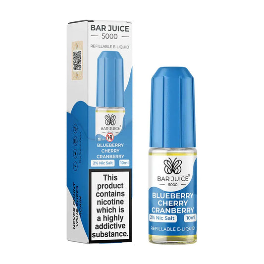 Bar Juice 5000 - Nic Salt 10ml - Blueberry Cherry Cranberry