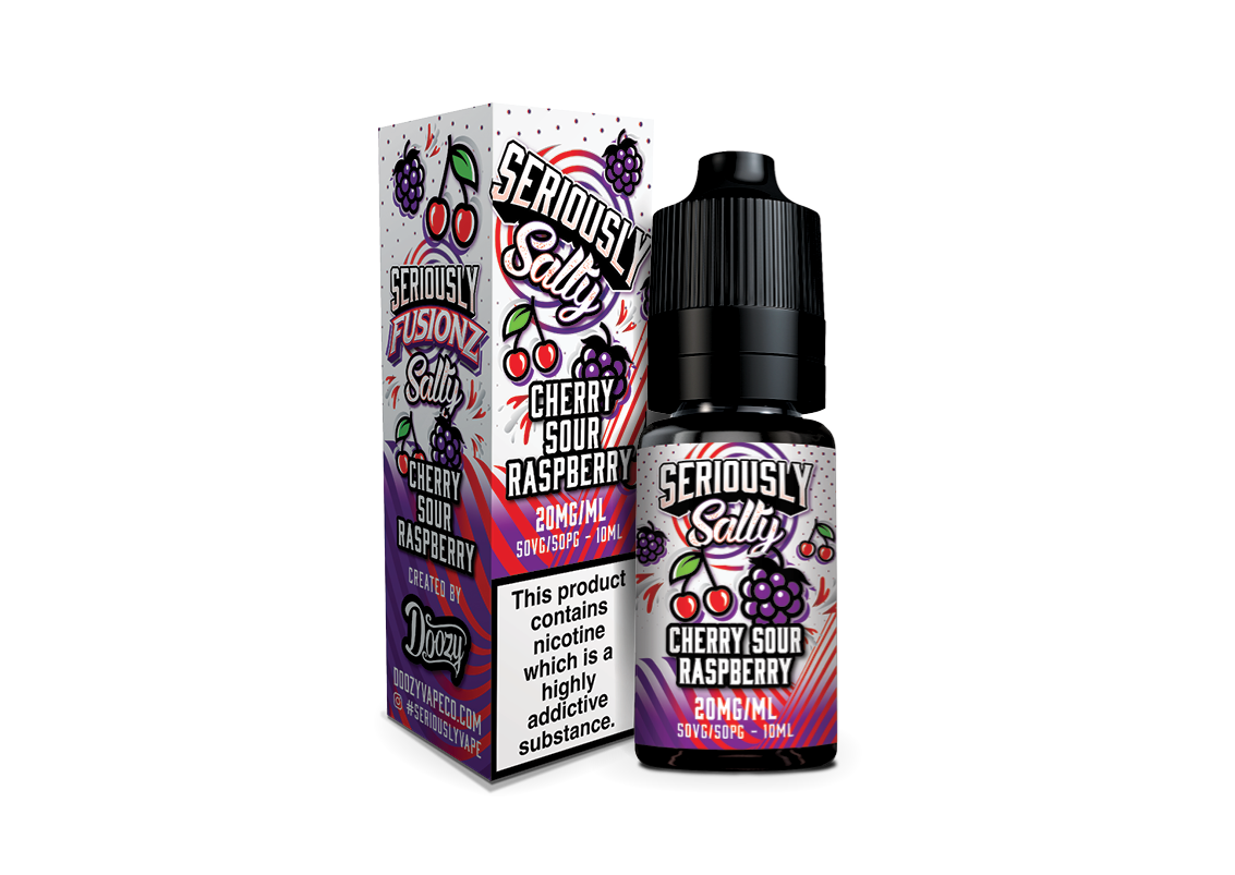 Doozy Vape Seriously Fusionz Salts - Cherry Sour Raspberry