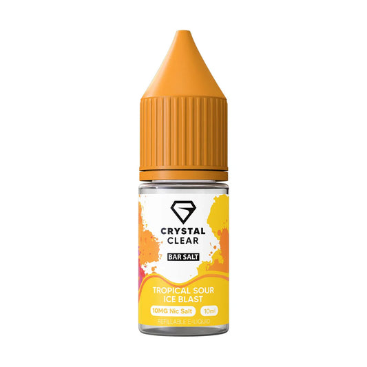 Crystal Clear Bar Nic Salts 10ml - Tropical Sour Ice Blast