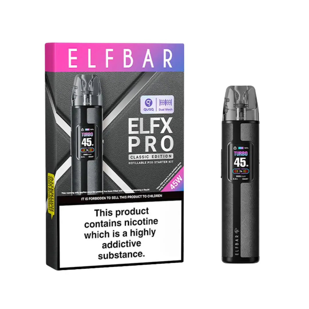 Elf Bar Elfx Pro Classic Edition Pod Kit - Black