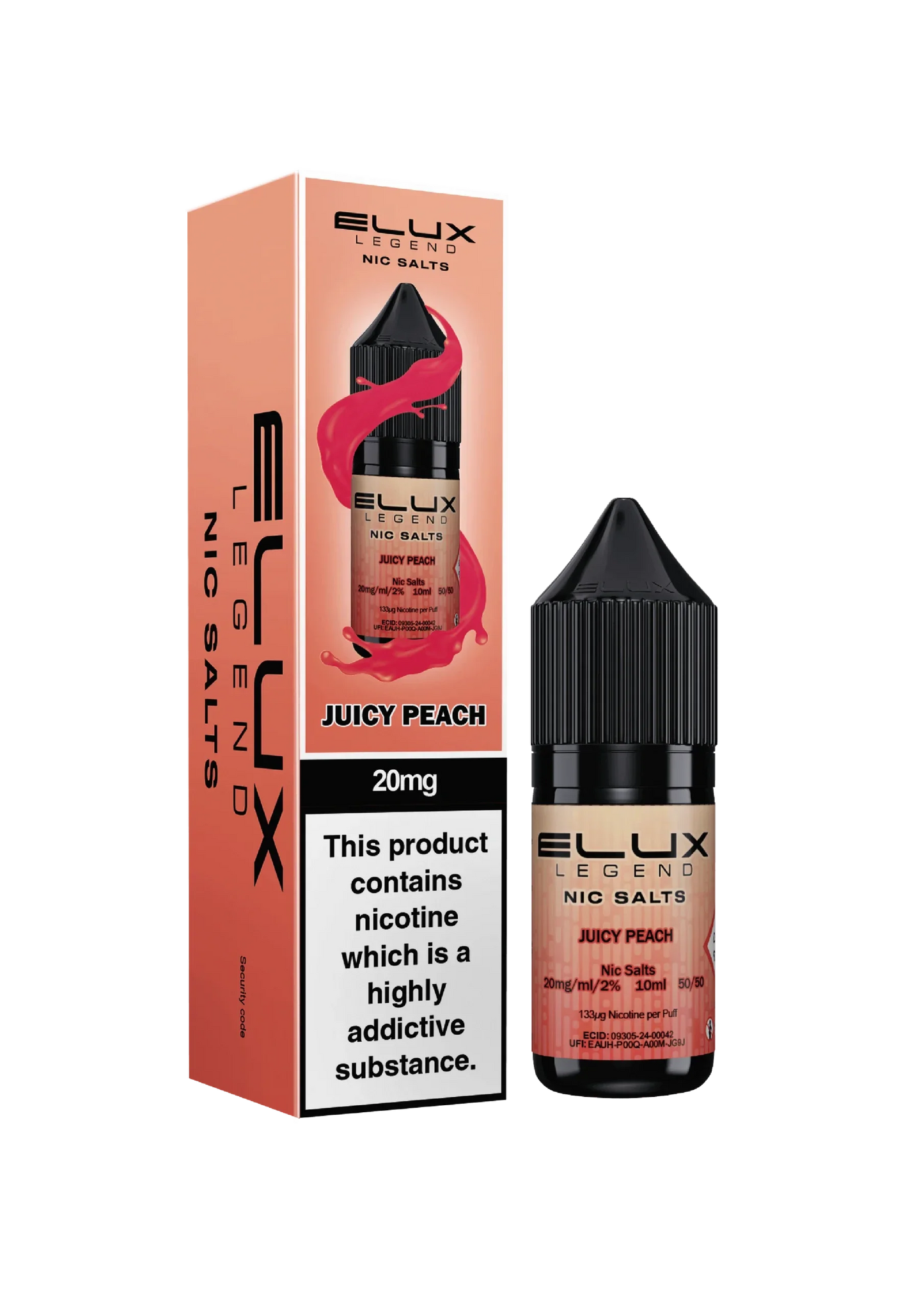 Elux Legend Nic Salt - Juicy Peach