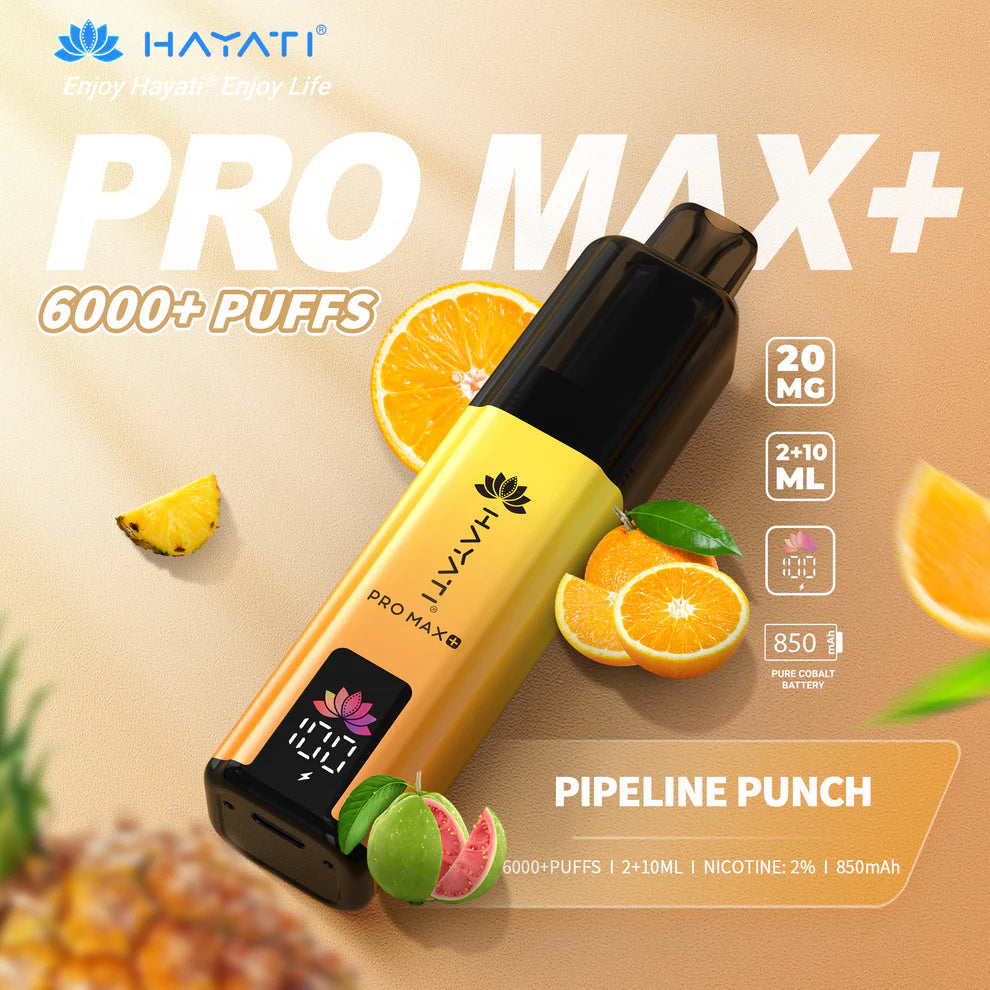Hayati Pro Max+ 6k - 12 Flavours