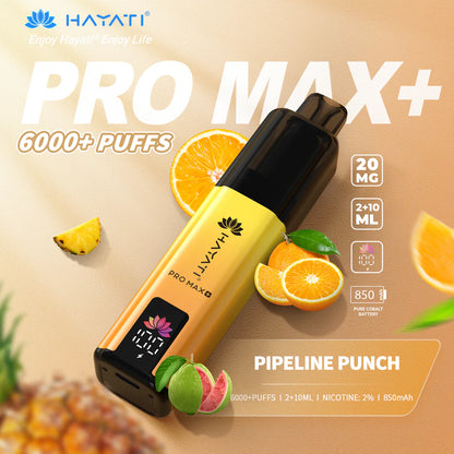 Hayati Pro Max+ 6k - 12 Flavours