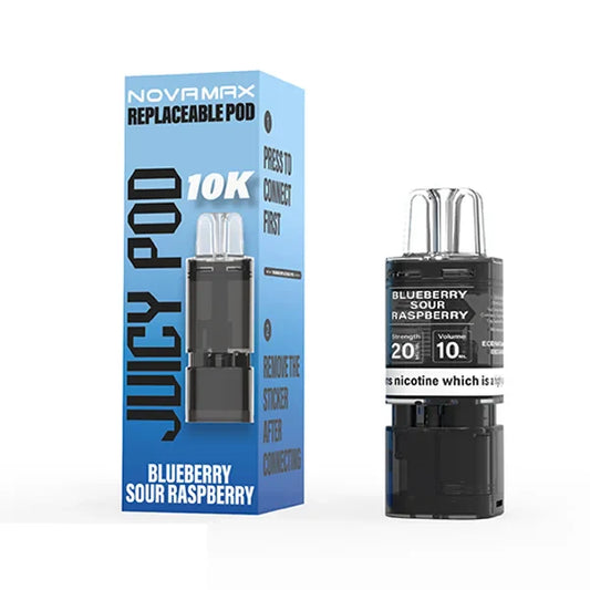 Juicy Pod NOVAMAX 10K Prefilled Vape Kit - Blueberry Sour Raspberry