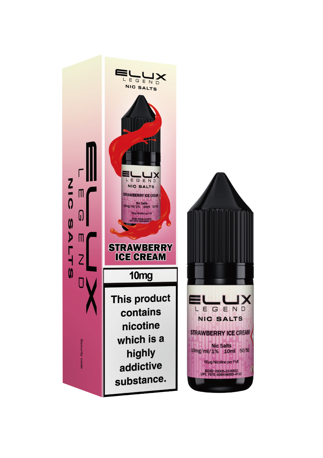 Elux Legend Nic Salt - Strawberry Ice Cream