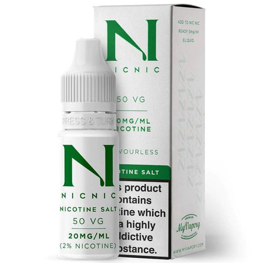 10ml Nicotine Shots By Nic Nic 50VG 20mg salt