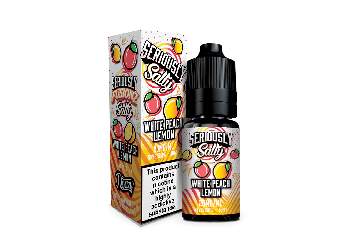 Doozy Vape Seriously Fusionz Salts - White Peach Lemon