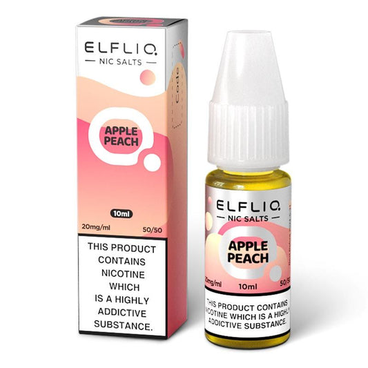 Elfliq (20mg) - The Official ElfBar Nic Salt 10ml - Apple Peach
