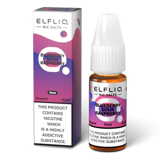 Elfliq - The Official ElfBar Nic Salt 10ml - Blueberry Sour Raspberry