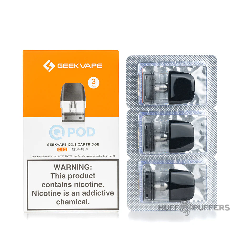 Geek Vape Q Cartridge Pod 3pcs/pack - Q 0.6ohm